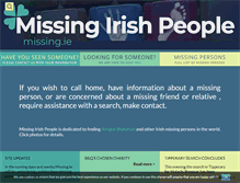 Tablet Screenshot of missing.ie